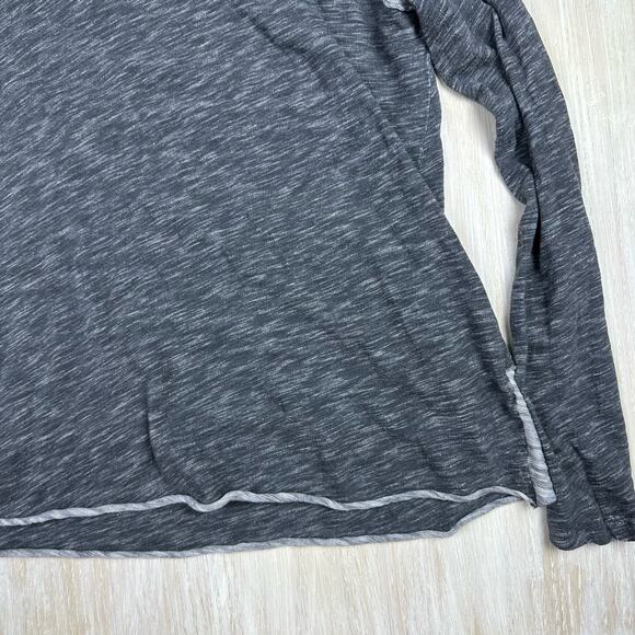 Free People Beach Heather Gray Cocoon Funnel Cowl Neck Long Sleeve Two Body M/L - Picture 4 of 14